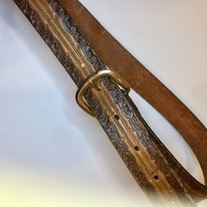 Cool brown leather belt